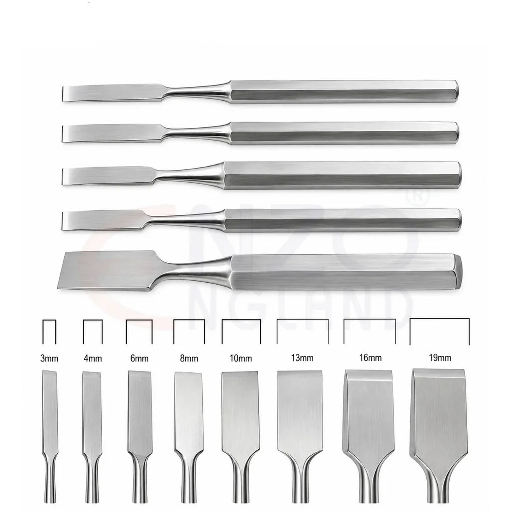 Hoke Osteotomes Straight Set - 8 PCS