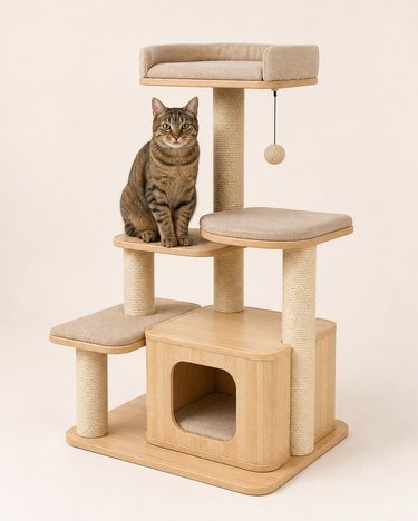 Modern Cat Climbing Tower