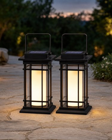 Solar Outdoor Lantern Pair