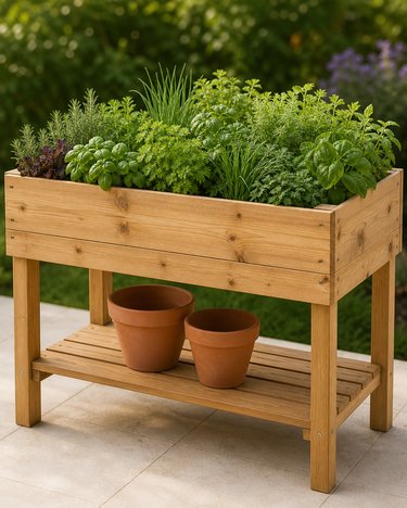 Raised Timber Garden Planter