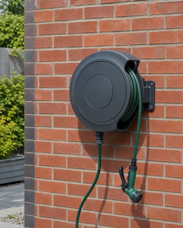 Wall-Mounted Garden Hose Reel